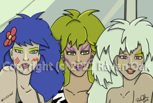 The Misfits from the cartoon Jem