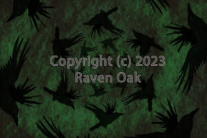 A conspiracy of ravens in the forest