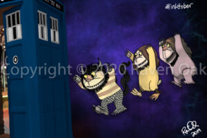 The Wild Things are approaching the TARDIS