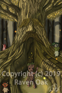 Groot stands before the Great Deku Tree
