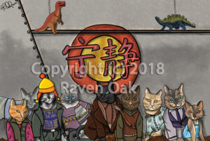Multiple cats are dressed up as the crew from Firefly