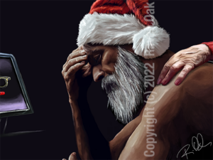 The Curse by Raven Oak. Artwork featured in the collection The Bell Ringer & Other Holiday Stories by Raven Oak.