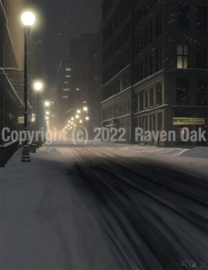 Abandon by Raven Oak, from the short story The Bell Ringer by Raven Oak. Artwork featured in the collection The Bell Ringer & Other Holiday Stories.