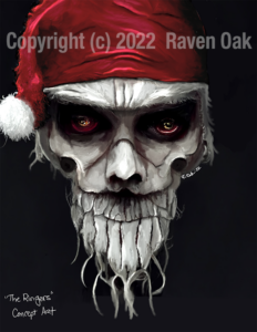 Ringer Concept Art by Raven Oak, featuring the characters from the novella The Ringers by Raven Oak. Artwork featured in the collection The Bell Ringer & Other Holiday Stories.